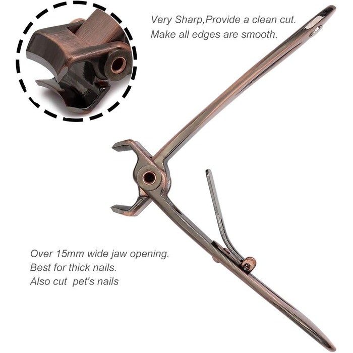 Набір для манікюру та педикюру SZQHT для товстих та врослих нігтів (Бронзовий)