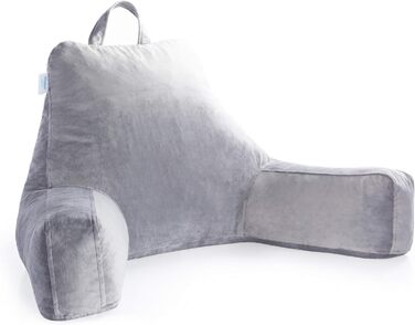 Підлогове крісло-лежак Linenspa з подрібненим пінополіуретаном (Memory Foam), XL, для читання, ігор, перегляду телевізора, з підлокітниками. Ідеально для спалень та кімнат гуртожитків.