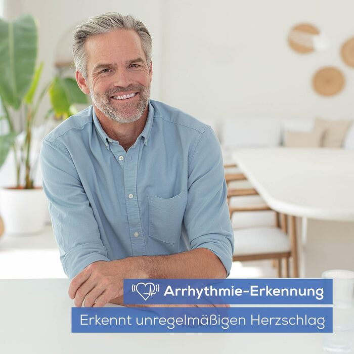 Тонометр Beurer BC 54 на зап'ясті з технологією Inflation, індикатор ризику, визначення аритмії, об'єм зап'ястя 13,5-21,5 см, з додатком, передача даних до Apple Health та ін. 2 x 60 місця для зберігання даних