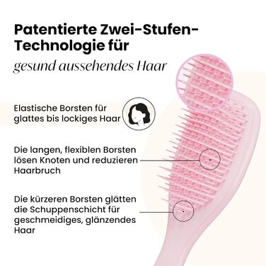 Тізер Тангл Ultimate Detangler: щітка для волосся, розплутує та зменшує пошкодження, міні-щітка для подорожей, маленьких рук та всіх типів волосся, колір Millennial Pink