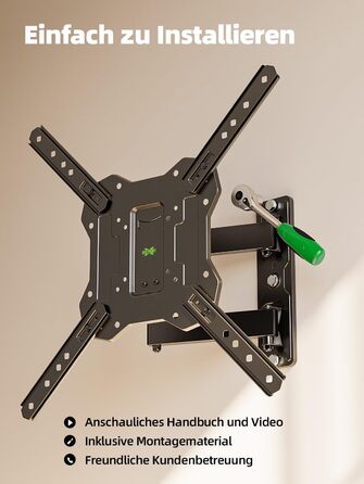 Кріплення для телевізора USX-MOUNT XMM902: поворотне та нахилене, для телевізорів 26-60 дюймів (до 35 кг), VESA 400x400 мм