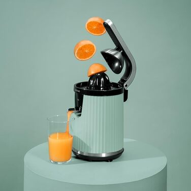 Електрична соковитискачка для цитрусових Cecotec Xqueeze RetroJuice 600 Green - 600 Вт, ретро-дизайн, нержавіючий фільтр
