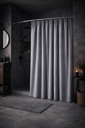 Текстильна штора для ванни NOW-ART, 150 x 180 см