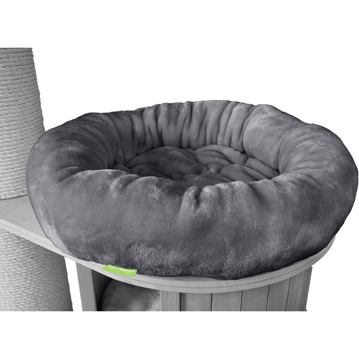 Клітинка-ліжко Kratzbaumland для котячих комплексів Natural Paradise та Woody, замінна частина (преміум-плюш), сіра, 47 см