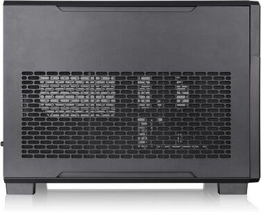 Корпус для ПК Thermaltake TR200 Micro Chassis, Micro-ATX/Mini-ITX, підтримка СРО 360мм, 7 вентиляторів 120мм, USB-C, чорний