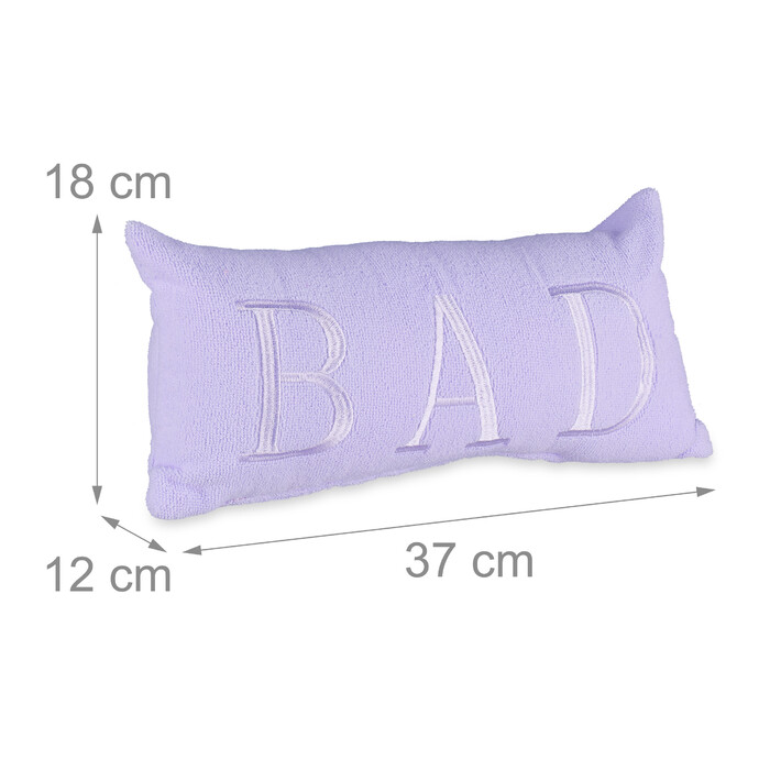 Relaxdays Neck Pillow Bathtub BATH purple