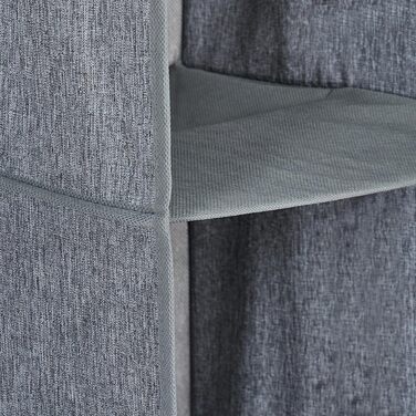 Навісний шафка для одягу Relaxdays з 6 відділеннями, сірий, 92 x 15,5 x 30 см
