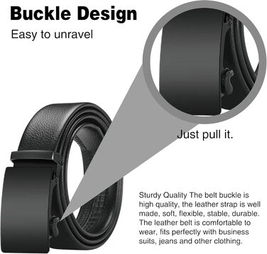Чоловічий шкіряний ремінь з автоматичною застібкою-ратом, 35 мм, для костюма, джинсів, штанів, повсякденного та ділового стилю