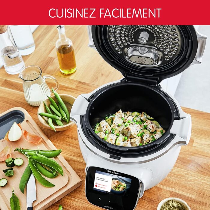 Moulinex Cookeo Touch Multicooker, intelligent, High-Pressure Touch Connect WiFi Black