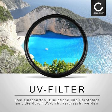 CELLONIC UV Filter 72mm - захисний фільтр для об'єктивів та камер | Захист від ультрафіолету