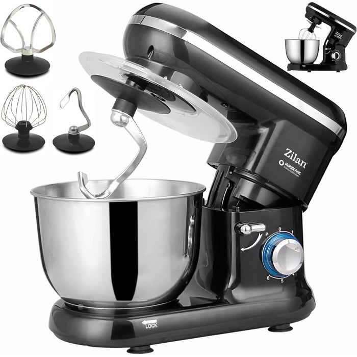 Електрична кухонна машина: міксер, тістоміс, планетарний міксер 4.5 л з пульсатором