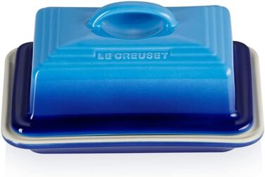 Le Creuset Stoneware Butter Dish, 900 g, 17 x 12.5 x 9 cm, Azure, 80837172200003