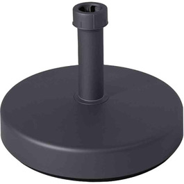 HELCOSOL Umbrella Stand, Plastic, 25 kg, Fillable, Umbrella Sticks Ø 21-54 mm silver (anthracite)