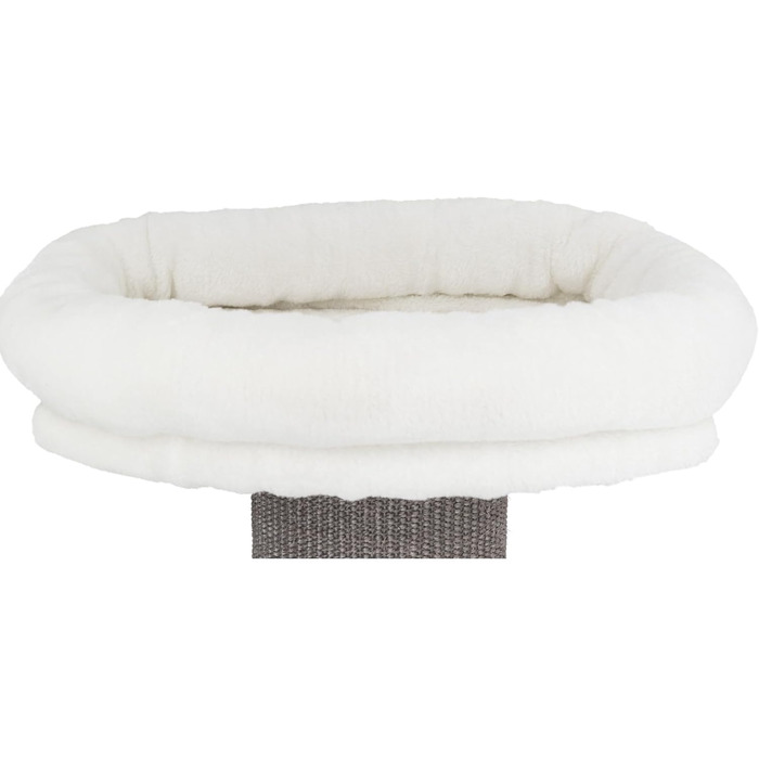 TRIXIE Cat Tree Acadia 160 cm in white/grey – multi-level cat tree with cosy lounging areas and wall mounting, comfortable & stable – 44073