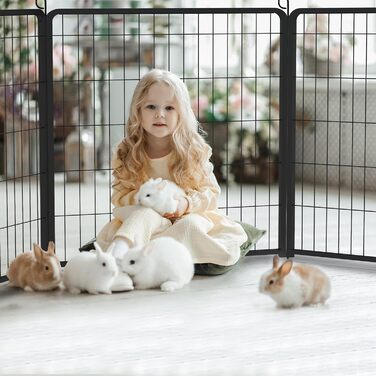 Вольєр для цуценят Froadp 6-TLG, 65x80 см: безпечний забіг для собак, забіг для цуценят, вольєр для собак, огорожа для собак