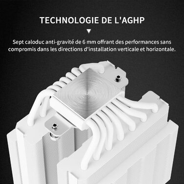 TR Phantom Spirit 120 Digital - Кулер для CPU з цифровим дисплеєм, 7 теплових трубок, сумісний з AM4/AM5/Intel lga1851/1700/1150/1151/1200/2011