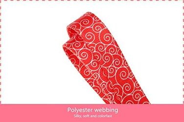 Нашийник для собак Dazzber Martingale, проти витягування, анти-випадне випадання, міцний, червоний, для середніх та великих собак, регульований 43.2-63.3 см, ширина 2.5 см