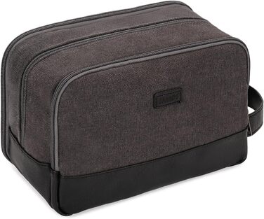 Чоловіча дорожня косметичка WANDF з канвасу, водонепроникна, зелена/темно-сіра