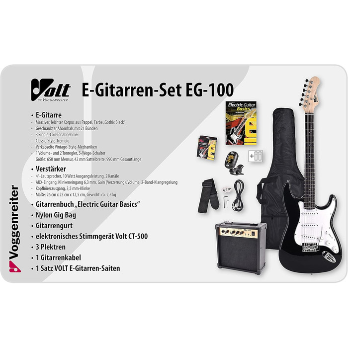 Електрогітара Volt EG-100 - початковий набір для гітаристів