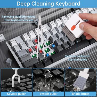 Набір для чищення 32 в 1 з щіткою: багатофункціональні аксесуари для чищення електроніки (AirPods, клавіатури, ноутбуки, телефони, навушники)