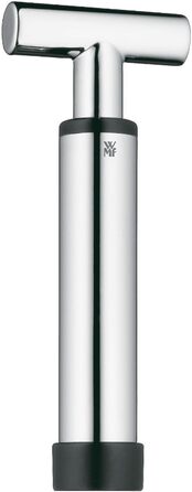 WMF Vino Wine Pump with 2 Closures, 15.8 cm, Cromargan Stainless Steel, Wine Saver, Vacuum Pump for Wine, Vacuum Pump, Oxidation Stopper