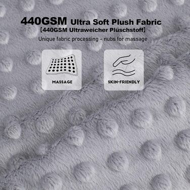 Dog Bed for Small and Medium Dogs 65x55x18cm, Washable Dog Cushions, Removable Cover, Dog Sofa Dog Basket with Raised Edges, Fluffy Cat Bed Dog Bed with Nubs, Dark Grey (55x45x16cm, Light Grey - Removable)