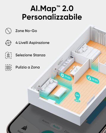 Робот-пилосос Eufy L60 Hybrid з функцією миття, потужність 5000Pa, лазерна навігація iPath, для ретельного прибирання, ідеальний для волосся та твердих підлог (відновлений)
