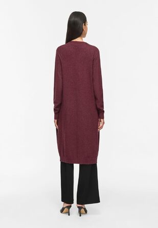 Кардиган жіночий Vila VIRIL Longline в'язаний (XL, Port Royale) - подовжений жакет