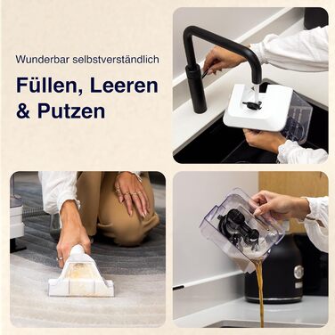 Портативний чистий для килимів та м'яких меблів Samako – 400W, 2 великі резервуари для води, для всіх типів тканини