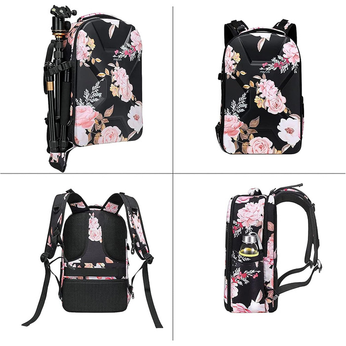 Рюкзак для камери MOSISO: DSLR, SLR, беззеркальні фотоапарати, дрони DJI Mavic, ноутбук, водонепроникний, з тримачем для штатива, чорний