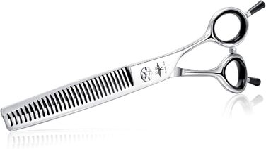 Ножиці для грумінгу собак та котів PURPLEBIRD 7.0 дюймів, вигнуті, з японської сталі 440C, ручна робота