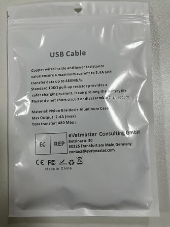 Кабель USB Type-C, 3 шт. [3M+2M+1M] для Samsung, Huawei, Xiaomi. Швидка зарядка, передача даних, нейлон
