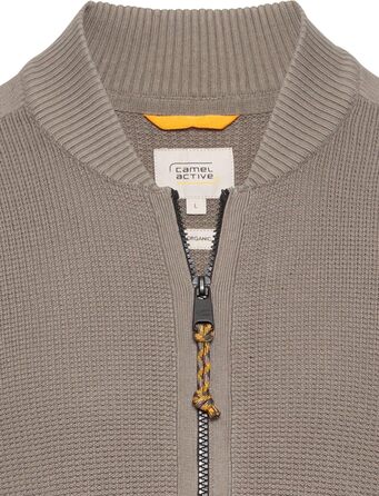 Кардиган чоловічий Camel Active з органічної бавовни, сертифікований (3XL, Rock Grey)