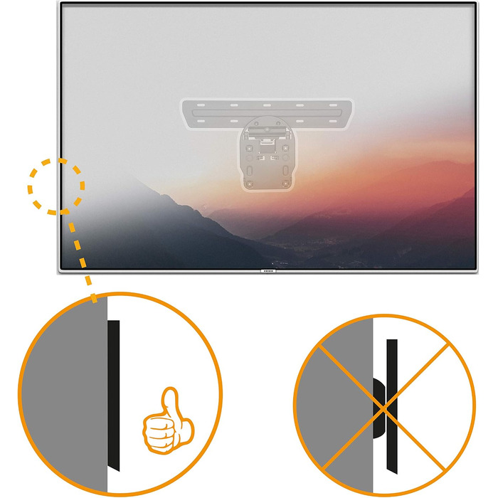 Настінний кронштейн для телевізора RICOO SQ75 для Samsung QLED Q7/Q8/Q9 75 дюймів, ультратонкий, з можливістю нахилу та повороту, чорний