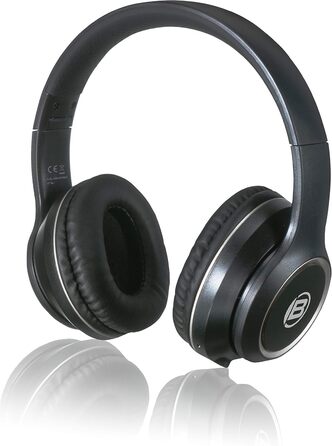 Навушники Bresser Bluetooth Over-Ear з мікрофоном для геймінгу та дзвінків, 3.5 мм, білий (чорний), до 8 годин роботи