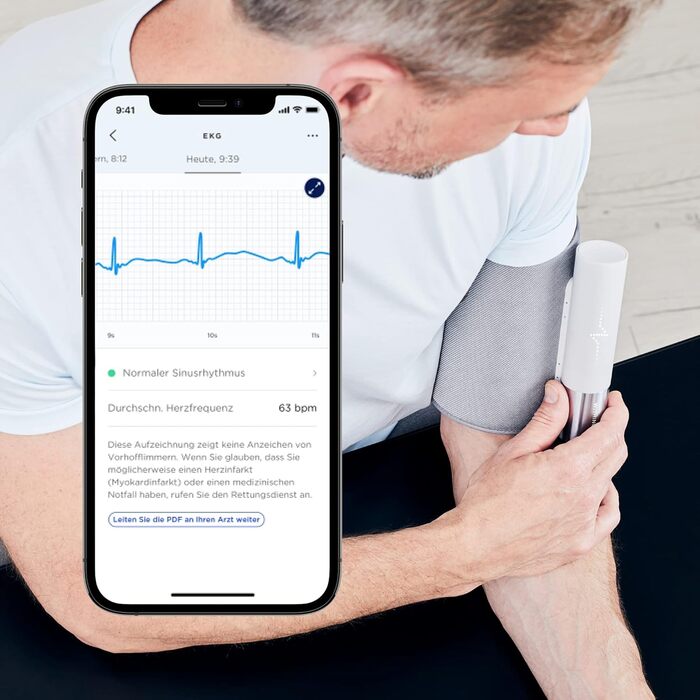 Withings BPM Core - Розумний тонометр з функцією ЕКГ та цифровим стетоскопом, сірий