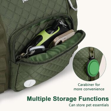 Транспортна сумка для собак Pecute, XL, 39*30*19 см, до 6 кг, темно-зелена