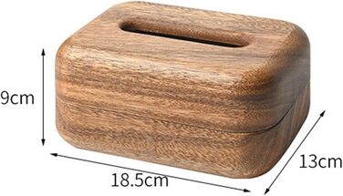 DIANXI Tissue Box Halter Walnut Bread Tissue Box, Solid Wood Living Room Desktop Paper Box, Solid Wood Napkin Box, Restaurant Tissue Box Tissue Dispenser Box