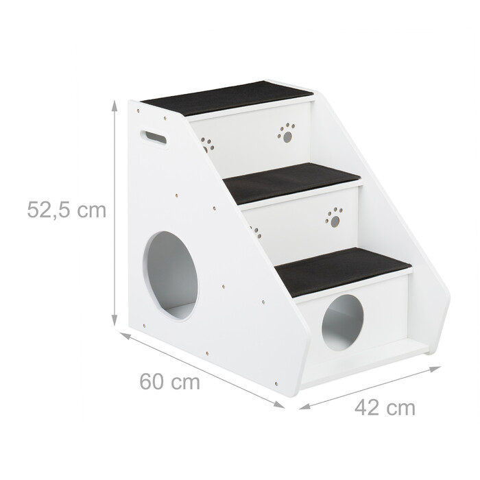 Relaxdays Dog Stairs with 3 Steps