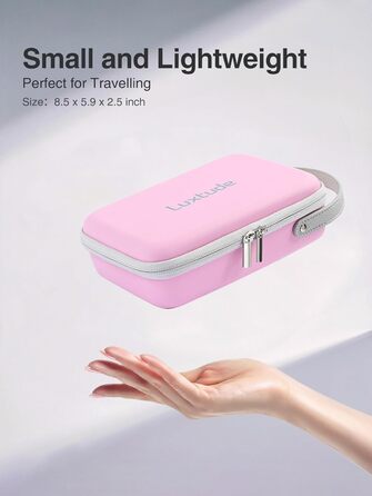 Органайзер для кабелів Luxtude: зручна дорожня сумка для кабелів, зарядних пристроїв та Powerbank (рожевий)
