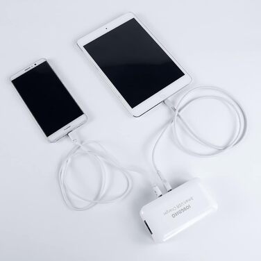 Зарядна станція Schnellladestation PD20W QC3.0 7-в-1 з LCD-дисплеєм, USB-роз'єми, сумісна з iPhone, iPad, Samsung, Huawei (Чорний)