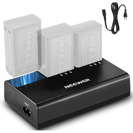 Зарядний пристрій для спалахів NEEWER Z2, Z1, Z760, Z880 (3 слоти), 7.4V/2600mAh, Li-Ion, з адаптером живлення (EU)