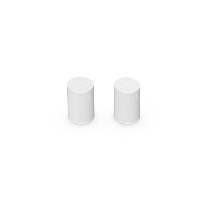 Sonos Era 100: Розумна колонка Wi-Fi/Bluetooth з Alexa (2 шт, біла) - Бездротова акустика з голосовим керуванням