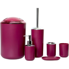 Набір аксесуарів для ванної кімнати Icegrey: 6 предметів, люкс-дизайн, фіолетовий