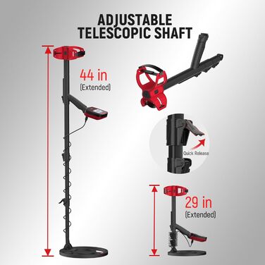 Металодетектор KAIWEETS 2025: 5 режимів, водонепроникний, для дорослих та дітей, з навушниками та лопаткою