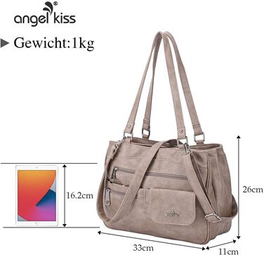 Сумка жіноча шкіряна Angel Kiss, велика дорожня/шопер, колір абрикосовий