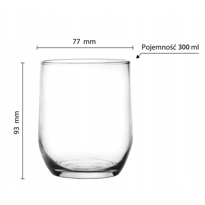 Набір склянок для напоїв Glasmark, 280 мл, 6 шт.