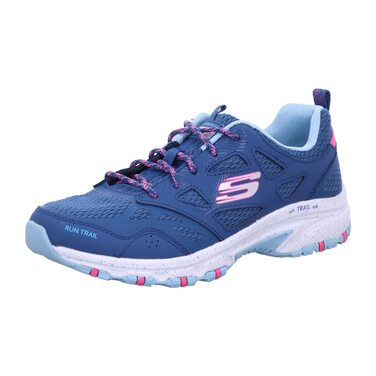 Кросівки Skechers блакитні з сіткою та рожевим кантом, 36 EU
