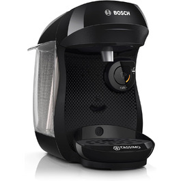 Кавомашина Tassimo Happy TAS1002N від Bosch: понад 70 напоїв, автоматична, для будь-яких чашок, компактна, 1400 Вт, колір антрацит