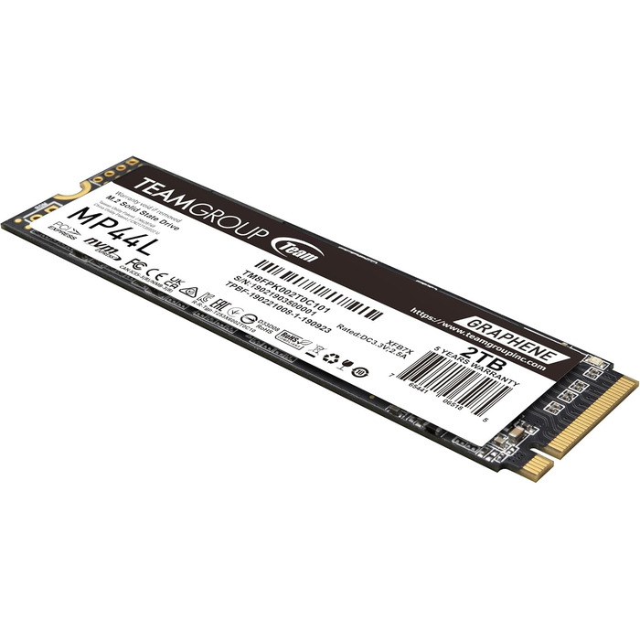 TEAMGROUP MP44L 2TB NVMe SSD: Швидкий диск M.2 PCIe Gen 4 для ноутбука та ПК